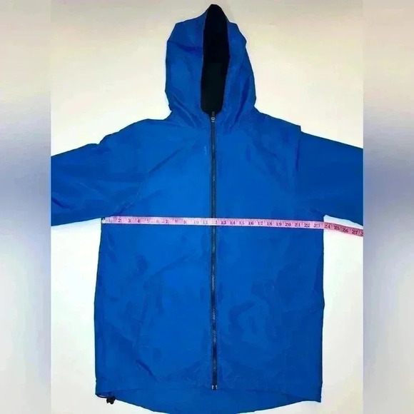 Reebok Men’s  Play Dry Full-Zip Track Hooded Jacket Blue 100% Polyester Size- M - Picture 5 of 9
